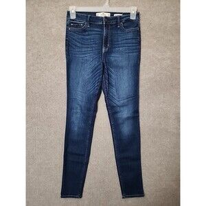 Hollister High-rise Super Skinny Jeans Womens 9 Long 29x32 Blue Stretch
